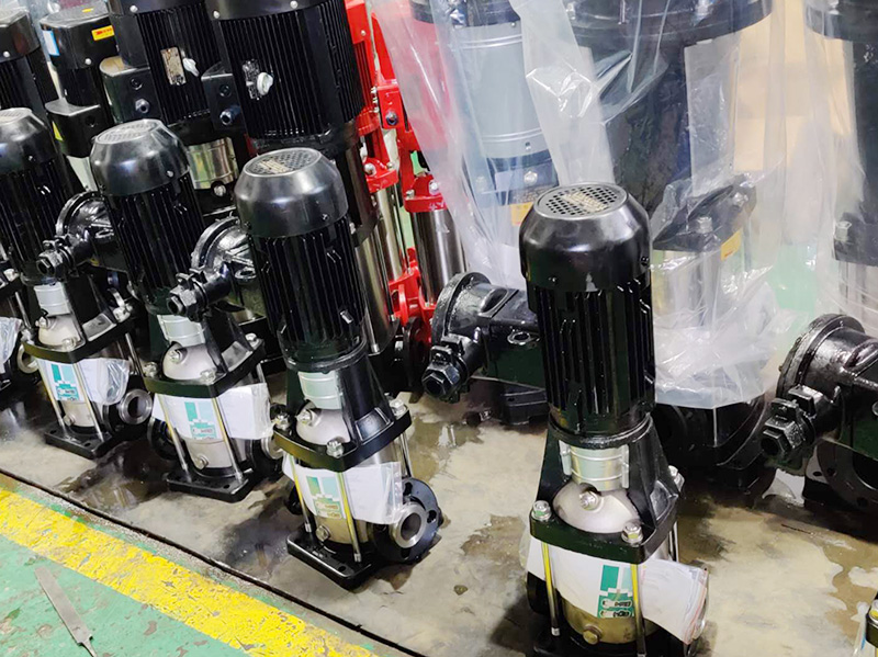 多級泵車間展示